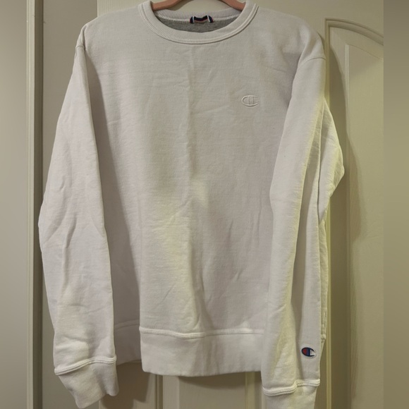 Champion white crew neck sweatshirt - Picture 1 of 4